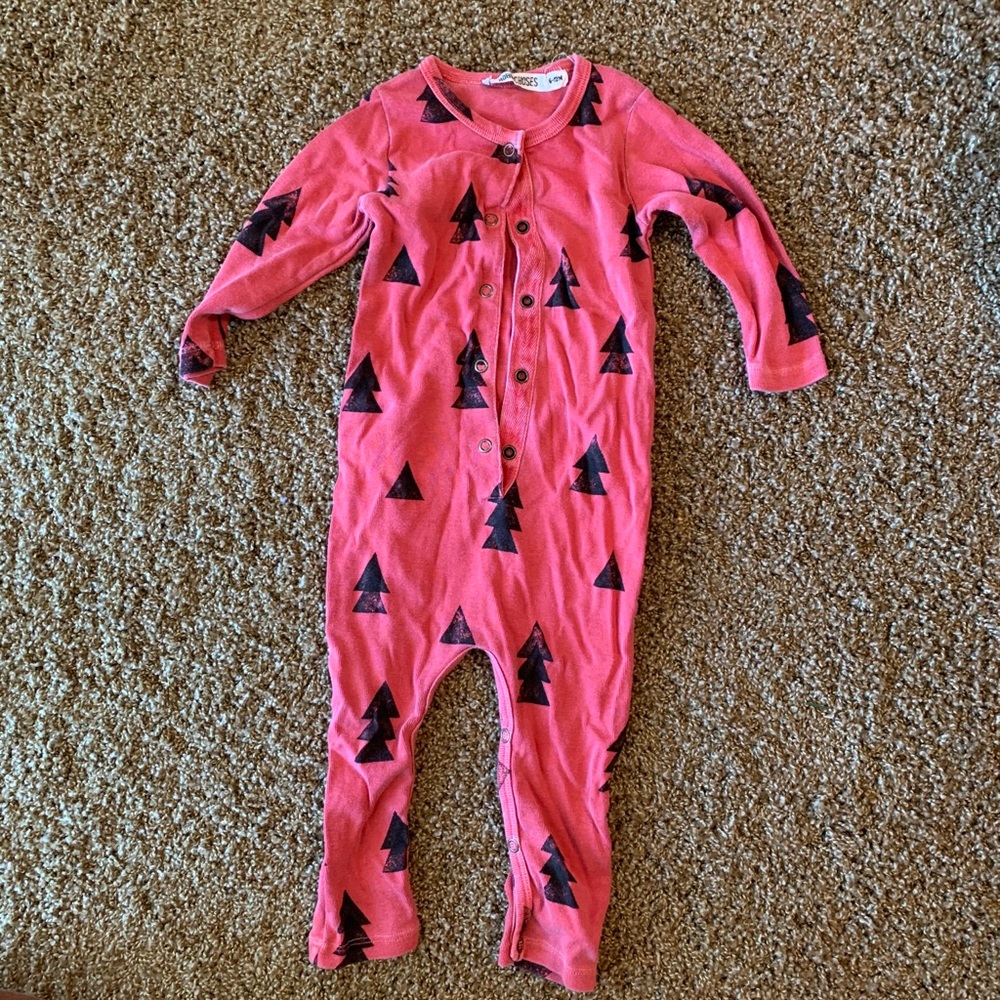 bobo choses trees union suit 6-12m
